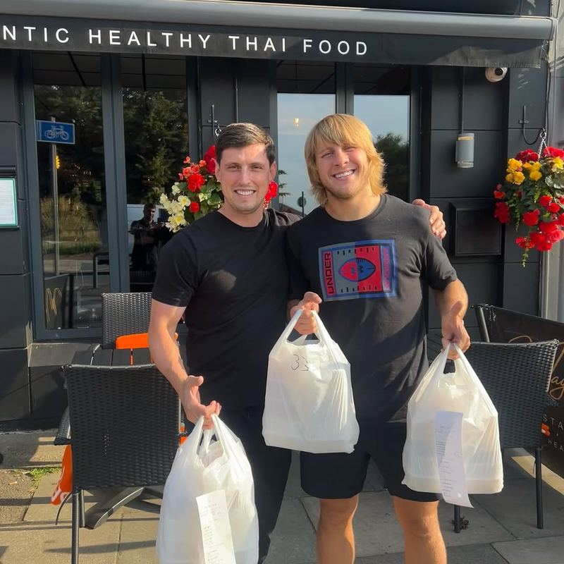 Paddy Pimblett outside May's Thai